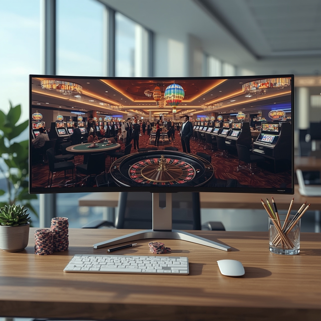 interface de casino sur le moniteur GAMETWIST CASINO